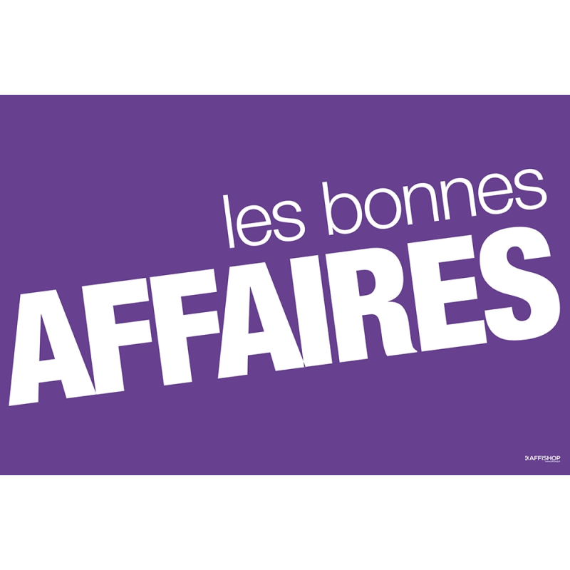 AFFI 120x180 Affiche Les Bonnes Affaires