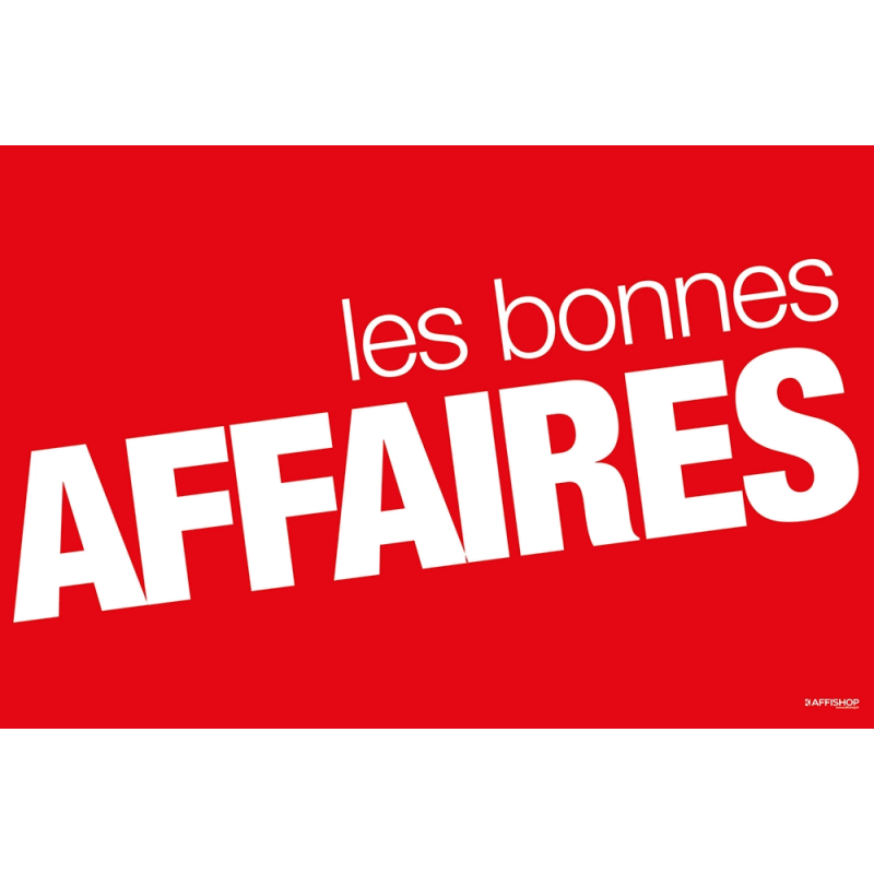 AFFI 80x120 Affiche Les Bonnes Affaires